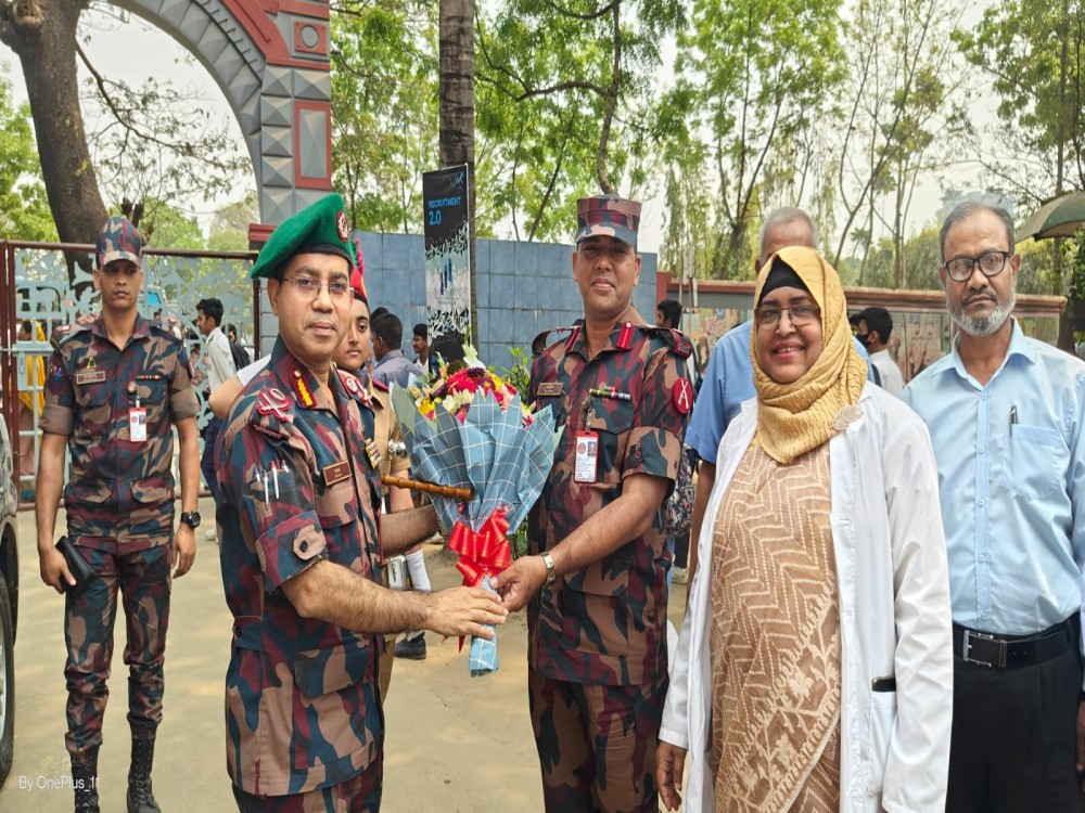 নতুন এডিজি স্যারের পরিদর্শন