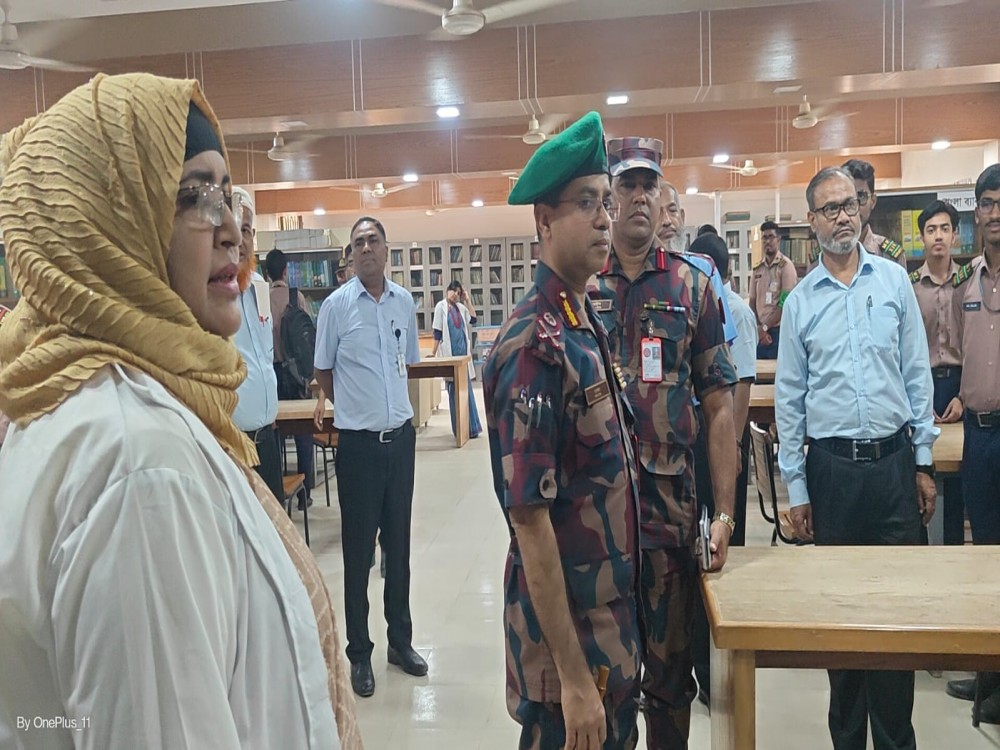 নতুন এডিজি স্যারের পরিদর্শন