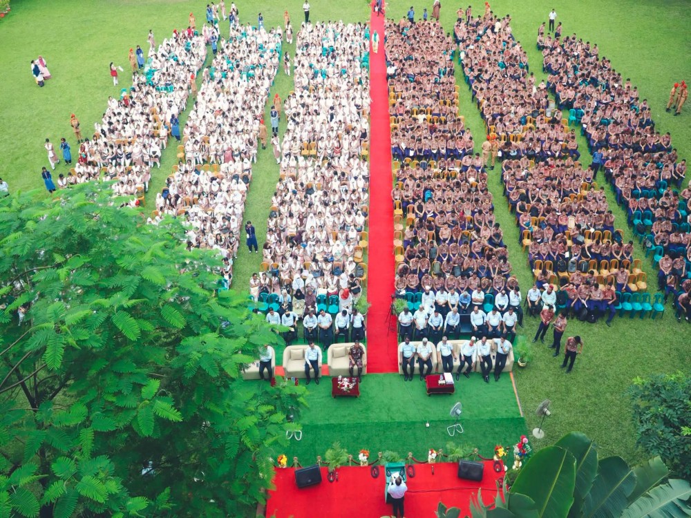 এইচএসসি- ২০২৬ পরীক্ষার্থীদের বিদায় সংবর্ধনা।