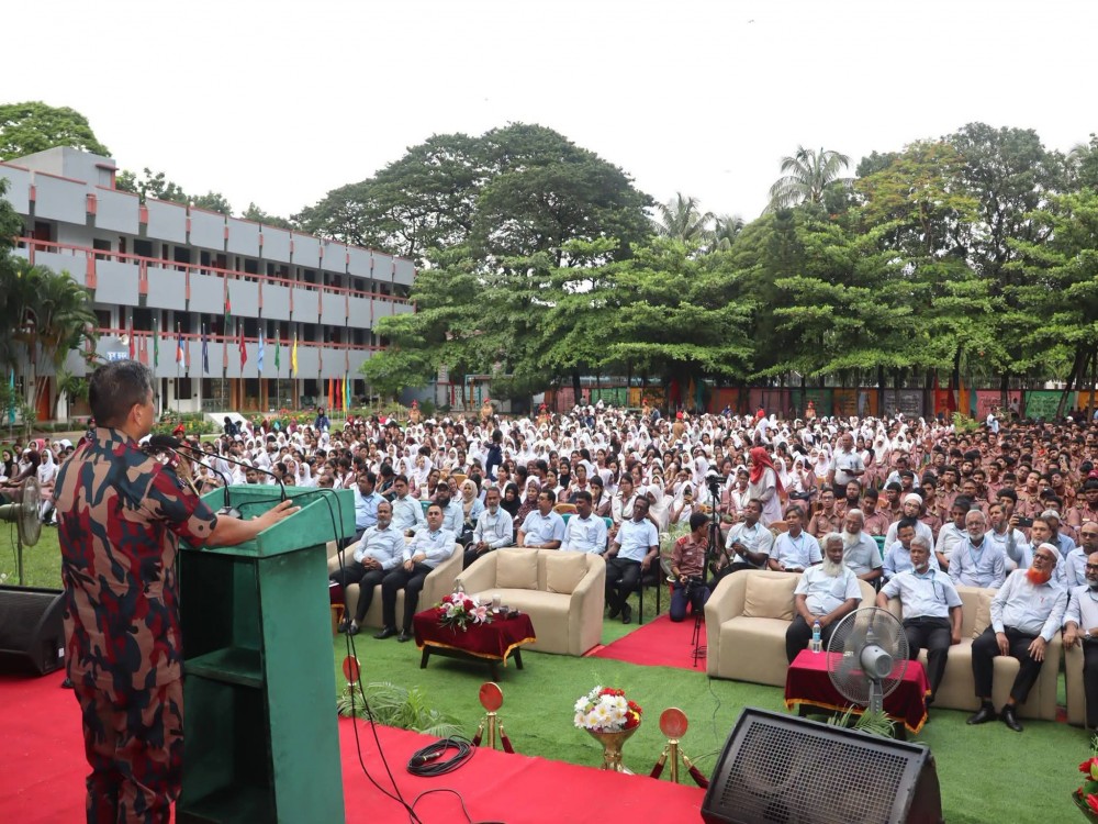 এইচএসসি- ২০২৬ পরীক্ষার্থীদের বিদায় সংবর্ধনা।